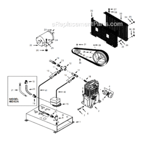 Part Location Diagram of PU011700AV Campbell Hausfeld Pulley